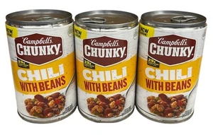 Campbell's Chunky Chili with Beans 19 oz (3 Cans) - Picture 1 of 1