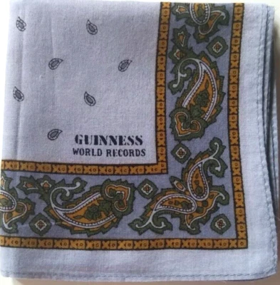 PAÑUELO USADO VINTAGE CLÁSICO MORADO PAISLEY ESTAMPADO ALGODÓN 18" HOMBRE Foto 1 de 3