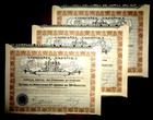 Minas del Rif, Share certificate 1935  Spain  VG   x 3