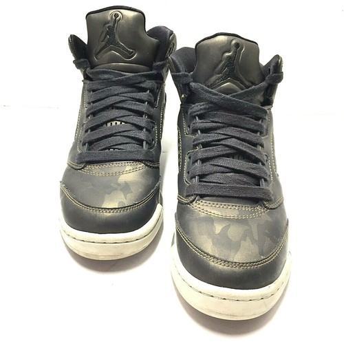 Scarpe Nike Air Jordan 5 Retro Prem HC Heiress mimetiche metallizzate da ragazzo taglia 5 5 Y Us