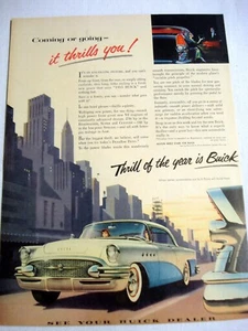 1955 Buick Color Ad "Coming or Going-It thrills You" - Picture 1 of 1