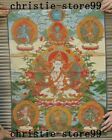 36"Tibet Silk Embroidery Buddhism Thangka Kwan-Yin Tara Buddha Statue Tangka