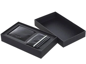 $110.00 Ted Baker Granony Leather Wallet and Card Holder Set Black - Picture 1 of 11