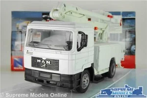 MAN F2000 HIGH REACH PLATFORM CHERRY PICKER MODEL TRUCK LORRY 1:43 NEW RAY K8 - Picture 1 of 5