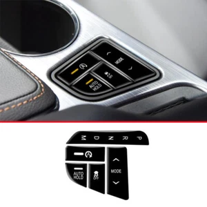 Black Center Console Gear Shift Panel Button Trim Fit For Cadillac CT4 2020-2022 - Picture 1 of 6