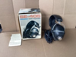 Vintage Pioneer stereo headphones SE-405, 1970 Case - Tessed - Picture 1 of 7