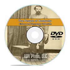 Kentucky KY, History and Genealogy 129 Books People Civil War Stories DVD CD B03