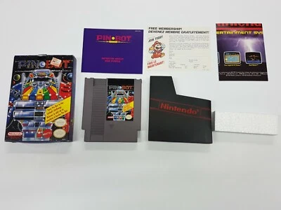 Pinbot Pin Bot Mattel Canadian Oval Nintendo Complete Original Authentic Tested - Image 1 of 4