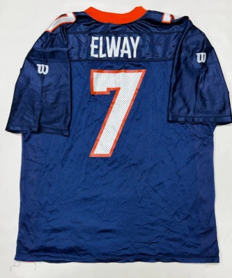 Camiseta de Colección Denver Broncos NFL John Elway Talla XL Wilson Hecha en EE. UU. Foto 1 de 4