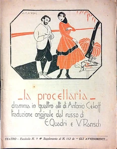 LA PROCELLARIA. DRAMMA IN QUATTRO ATTI DI ANTONIO CEKOFF. TRAD. DI QUADRI-RANSCH - Picture 1 of 1