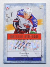 2013-14 KHL Gold Collection Autograph #LEV-A26 Jiri Sekac #/50
