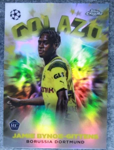 2022-23 Topps Cromo UEFA UCC Jamie Bynoe-Gittens RC GOLAZO Refractor #G-1 - Imagen 1 de 2