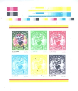 Sport World Cup Football Soccer Leonel Messi Argentina Imperf Proof MNH - Picture 1 of 1