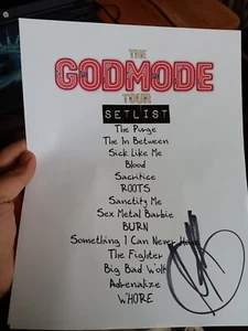 IN THIS MOMENT - MARIA BRINK signed handsigniert Setlist - Godmode Tour 2024 - Bild 1 von 1