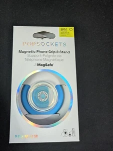 Popsockets Premium -MAGSAFE- -OPALESCENT BLUE TRANSLUCENT-Phone Grip & Stand NEW - Picture 1 of 3
