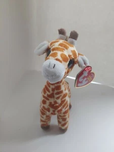 Ty TOPPER -Tan/Beige Safari Giraffe 6” Beanie Baby Plush Stuffed Animal - Picture 1 of 6