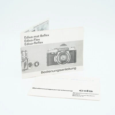 EDIXA -Flex - mat Reflex - Reflex  Bedienungsanleitung mit CDS Belichtungsmesser - Bild 1 von 4
