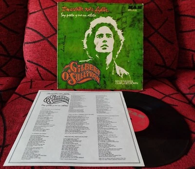 GILBERT O'SULLIVAN ** I'm A Writer, Not A Fighter ** 1973 SPAIN LP w/ INSERT - Image 1 of 4