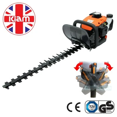 Petrol Hedge Trimmer Lightweight 2 Stroke Engine Garden Hedgetrimmer Multi Angle - Image 1 of 4