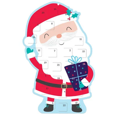 Santa Advent Calendar - Christmas - Paper - 24 Windows  - Image 1 of 3