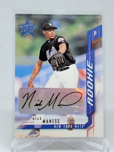 2001 Leaf Rookies & Stars Auto Nick Maness #118 Rookie Auto RC E1A
