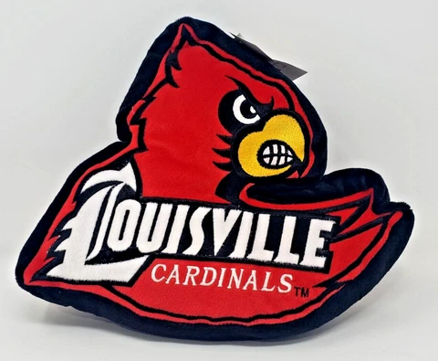FULL CASE OF (6) LOUISVILLE CARDINALS STUFFED PLUSH MASCOT PILLOW HERRINGTON Cover