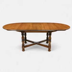 Ercol Large Extending Dining Table D End Seats 10 Model 705 GD FREE UK Delivery - Picture 1 of 24