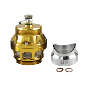 Univeral 50mm Blow Off Valve Turbo BOV Dump Valve Regulating Adapter GOLD - Picture 1 of 6