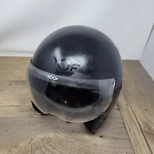 Casco de motocicleta con techo roadster negro mate cara abierta unisex - Imagen 1 de 5