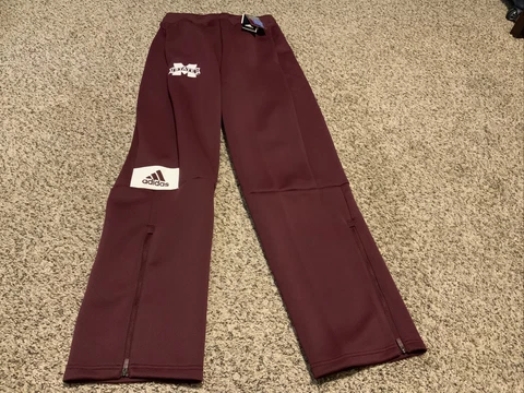 adidas Mississippi State Bulldogs Game Mode Pants Men’s Size: Small  NWT Cover