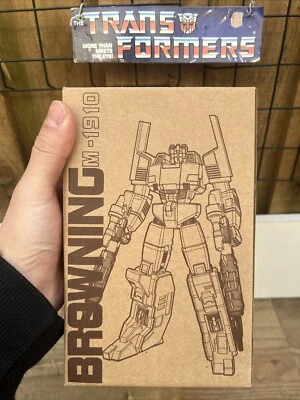 KO M-1910 BROWNING Pre-G1 Diaclone Blue Transformation Destron New - Image 1 of 4