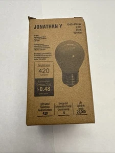 Jonathan Y Classic Non-Dimmable LED Edison Glass Bulbs with E26 White G45-4S4W - Picture 1 of 1