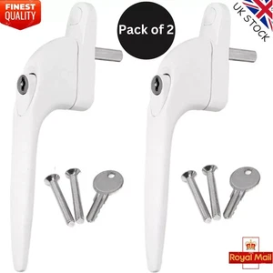 Home Secure™ Universal uPVC Window Handle Multi-Spindle - White UK Best - Picture 1 of 5