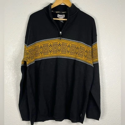 Suéter Vintage Obermyer Mezcla Lana 1/4 Cremallera 90 Esquí Alpino Exterior Abuelo Informal Foto 1 de 4