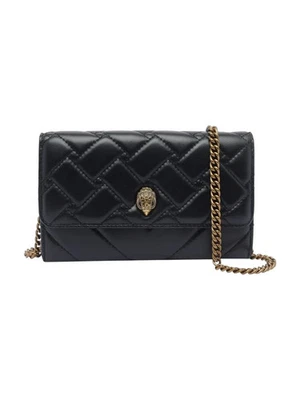 KURT GEIGER Borsa Donna KENSINGTON CHAIN WALLET 0648300109 BLACK BLACK - Imagen 1 de 4