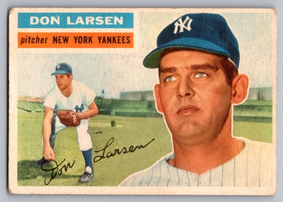1956 Topps #332 Don Larsen Yankees Foto 1 de 3