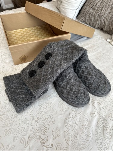 Stivali UGG Lattice Cardy Grigio #3066 Donna Taglia 7 OTTIME CONDIZIONI