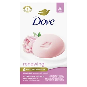 Dove Bar - 6 x 3,75 oz - Pfingstrosen- & Rosenöl - 6 Stück - Bild 1 von 7