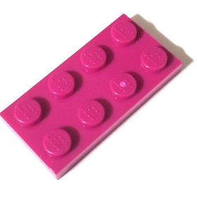 5X NEW LEGO 3020 / 5584 2x4 Plate Magenta LOT OF 5