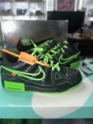 Size 13 - Nike Air Rubber Dunk x Off-White Low Green Strike - Image 1 of 4