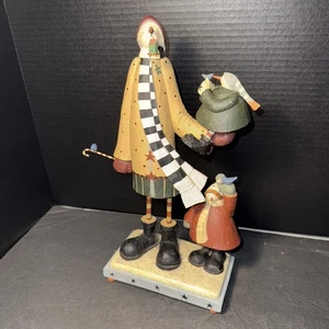 Williraye Studios Folk Art ~ 14.5" BALANCING ACT Lmtd Ed. (Snow Family) WW2571 - Picture 1 of 10