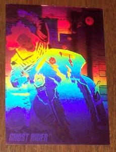 1992 Impel Marvel Ghost Rider Pink Hologram Card - Picture 1 of 2