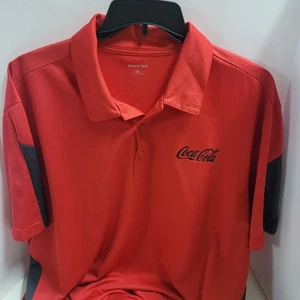 Coca Cola Poloshirt, Dry Fit Style, rot und schwarz, Gr. 3XL - Bild 1 von 4