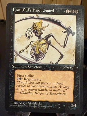 MTG Magic the Gathering Alliances Lim-Dul's High Guard - Image 1 of 2