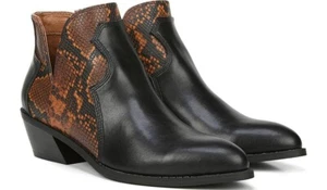 Fergalicious Damengröße 6 neu ohne Karton schwarz Melle Schlangenleder Festival Slipper Bootie - Bild 1 von 8