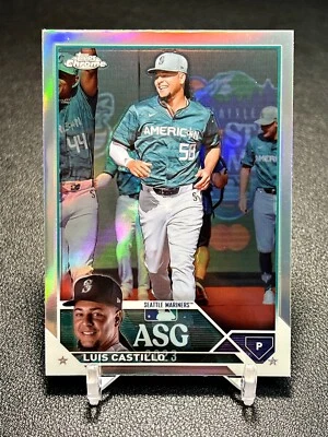 2023 Topps Chrome Baseball Luis Castillo Seattle Mariners Refractor ASGC-49 - Image 1 of 2