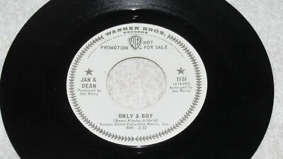 Jan & Dean - Only A Boy / Love And Hate - Warner Bros. 7151- PROMO - rock / surf Foto 1 de 2