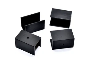 4x Aluminium-Profil-Kühlkörper, U-Profil, L40 x B20, Höhe 20mm, schwarz eloxiert - Picture 1 of 7