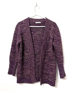 Prada Womens Cardigan Size 44 Purple Knit Long Sleeve Duster Sweater - Afbeelding 1 van 7
