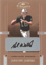 2005 Donruss Classics Significant Signatures Bronze #222 Andrew Walter AUTO /15